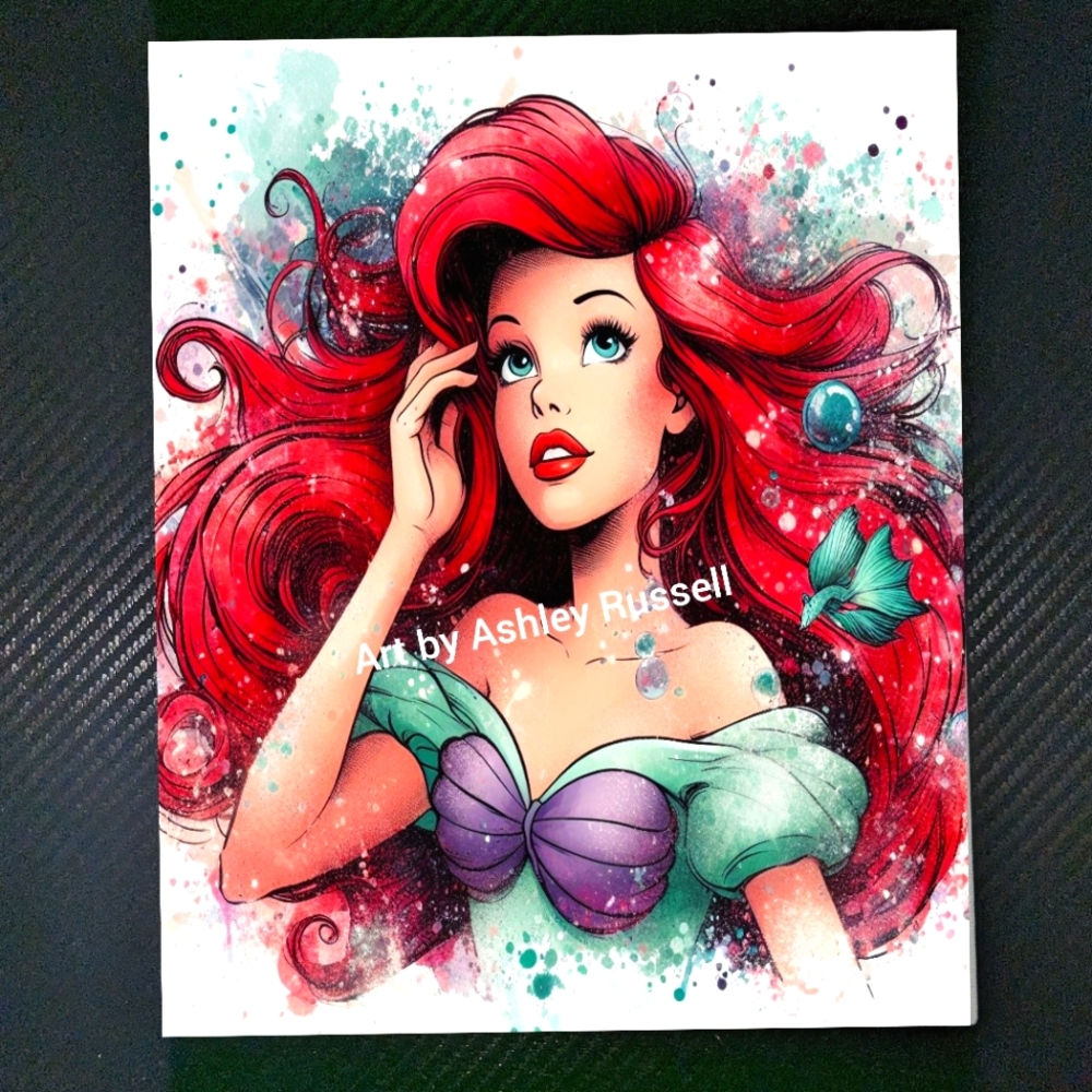 Princess Ariel Wall Art Print Wall Art